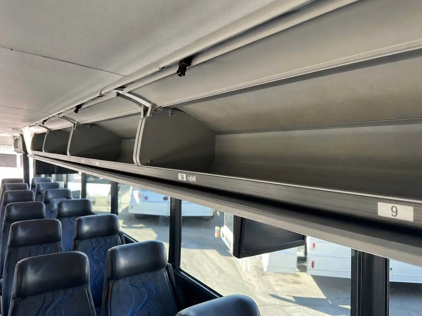 culver city 18 passenger minibus overhead storage