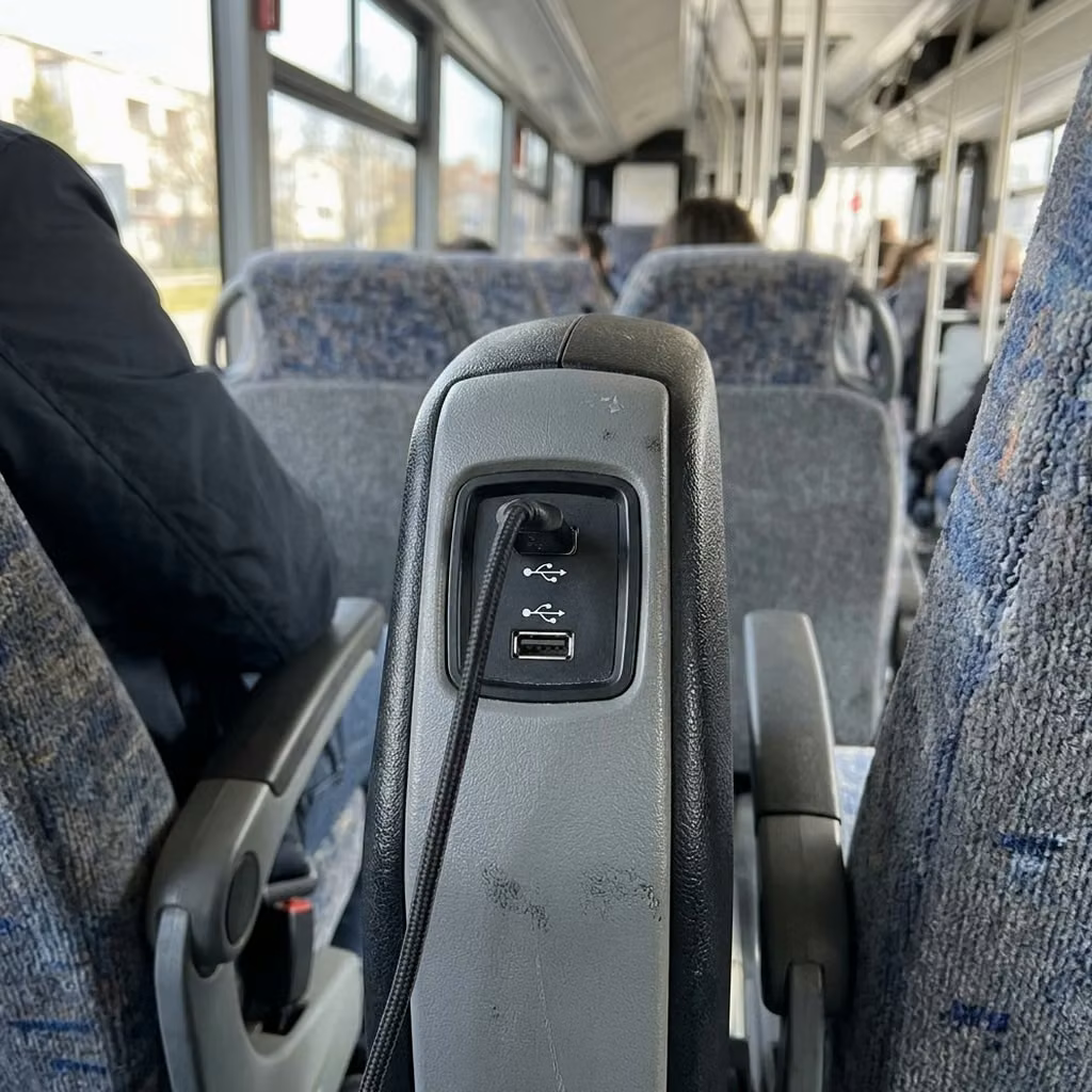 culver city 30 passenger minibus usb charging
