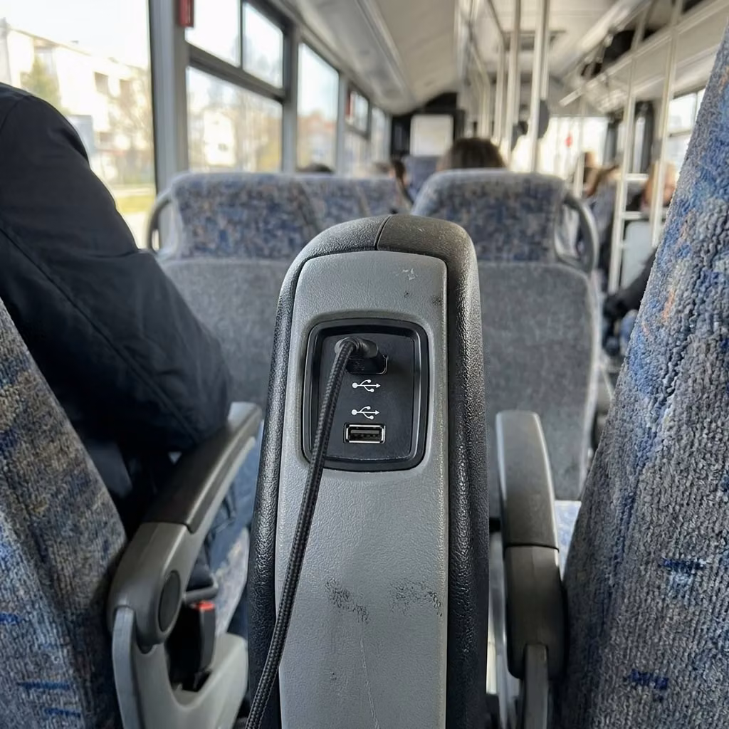 culver city 35 passenger minibus usb charging