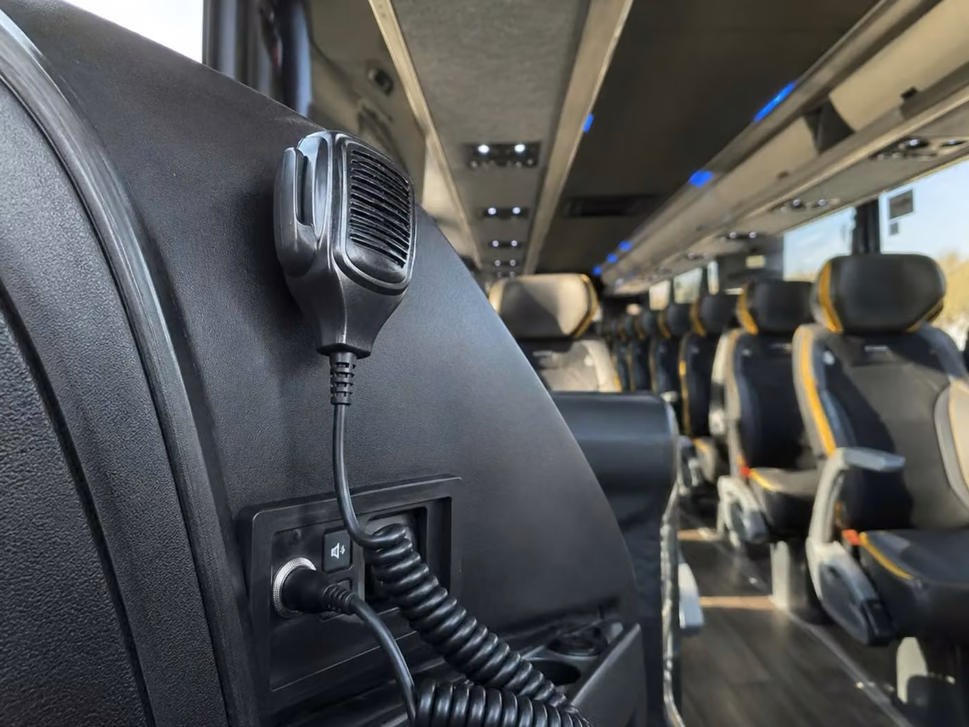 culver city 56 passenger charter bus pa system