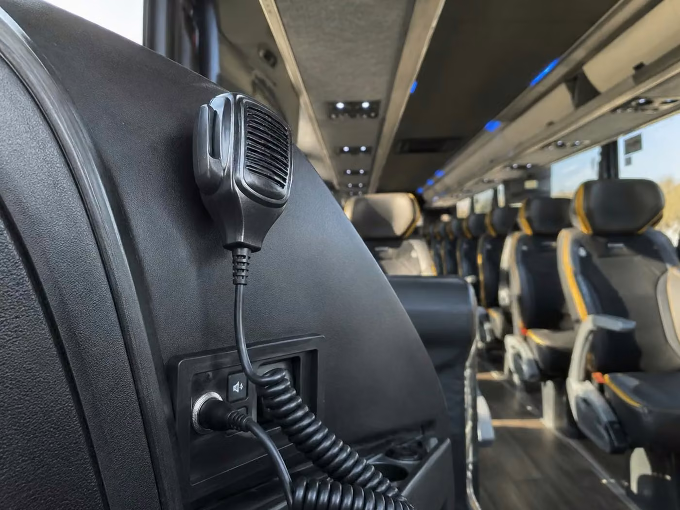 culver city charter bus pa system