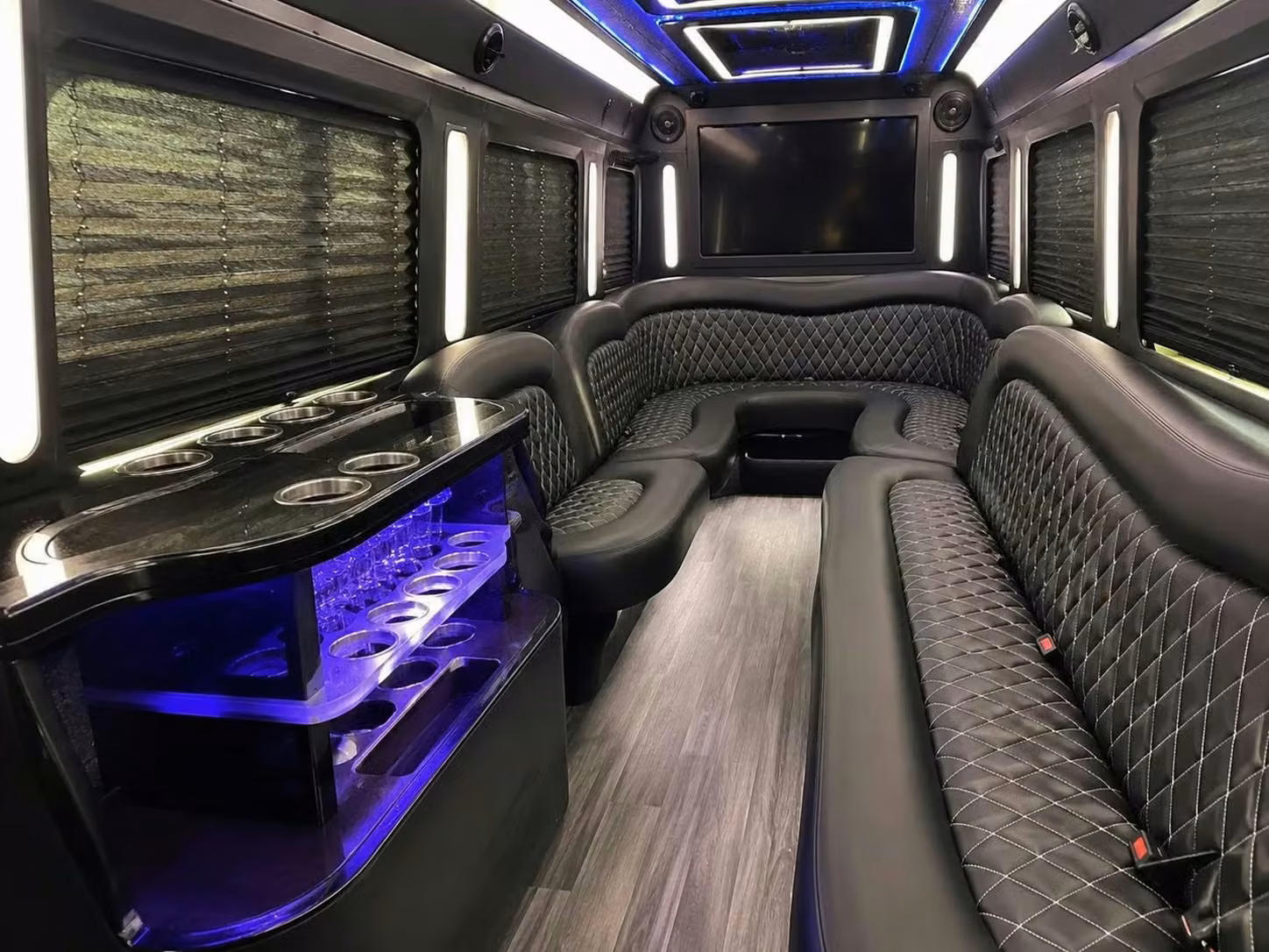 culver city party bus bar area