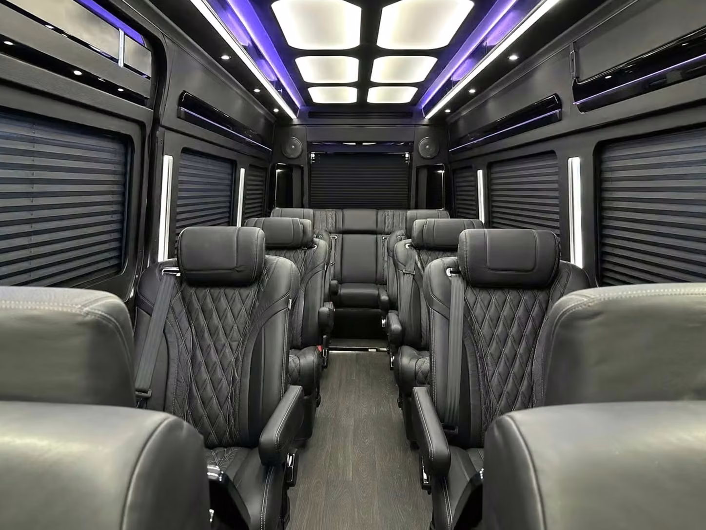 culver city sprinter van rental with driver reclining seats