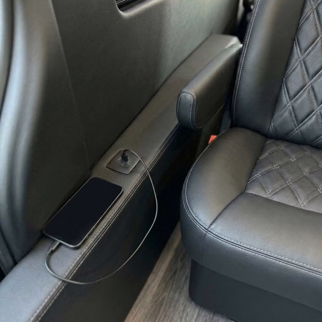 culver city sprinter van rental with driver usb charging