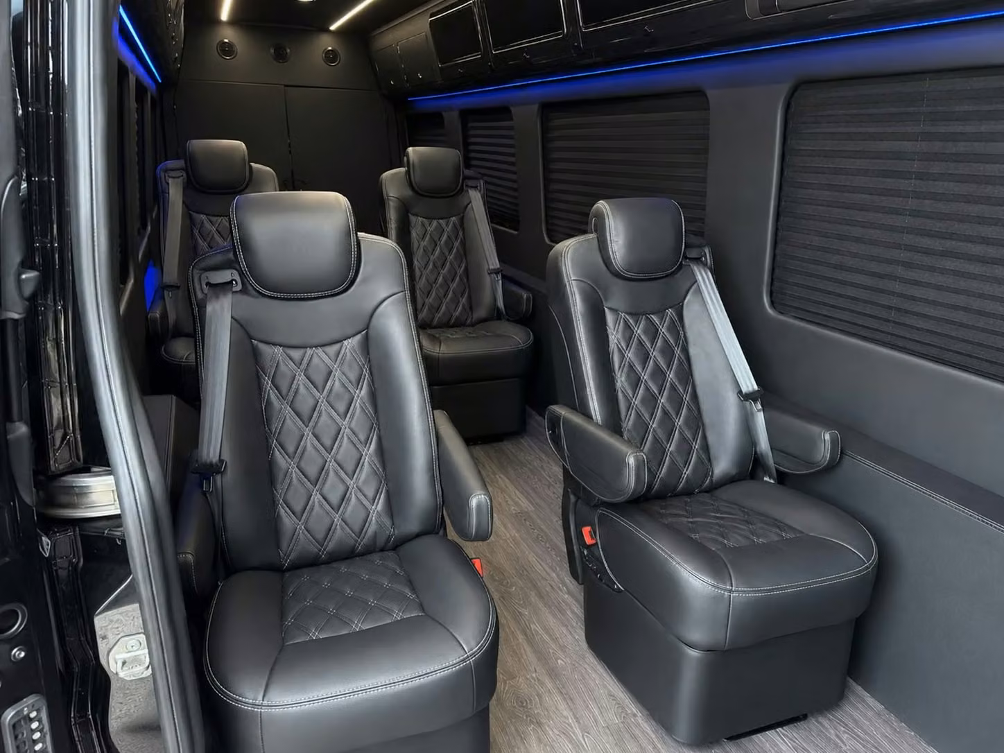 sprinter van with driver inside